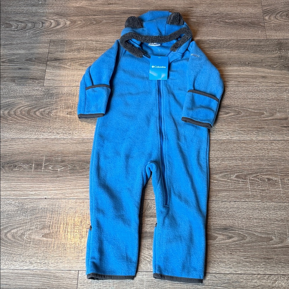 NWT Columbia Infant Bear fleece Buntin Onesie